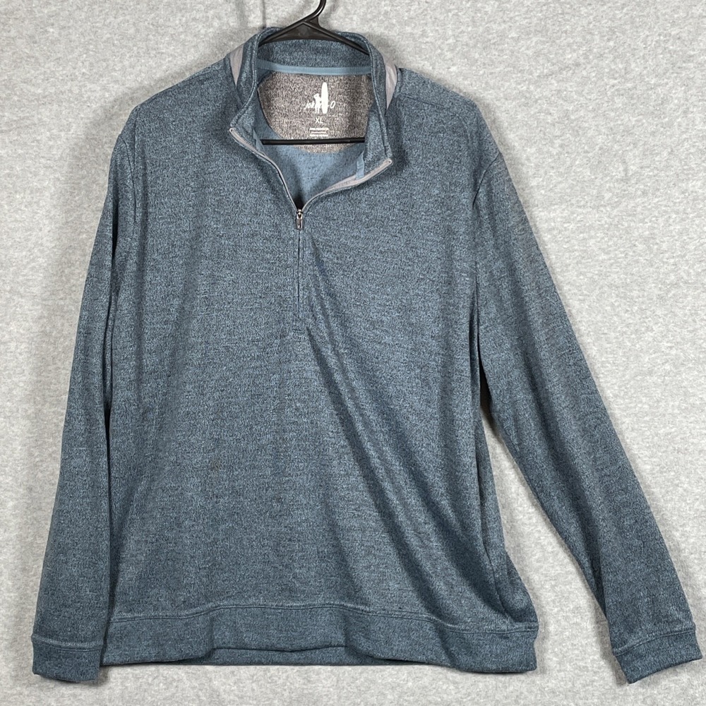 Johnnie-O Jacket Mens X Large Blue 1/4 Quarter Zip Reflex Performance Pullover